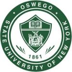 State University of New York at Oswego wordmark logo in green with SUNY branding.